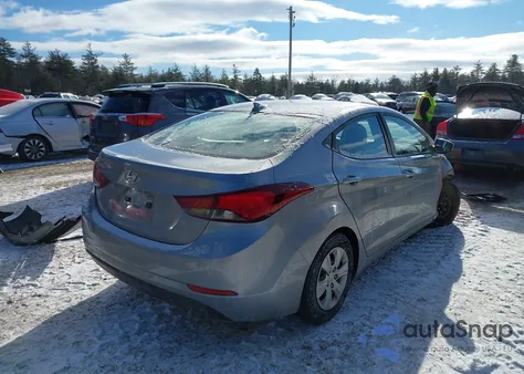 2016 Hyundai Elantra Se from USA, damaged, VIN 5NPDH4AE3GH785753